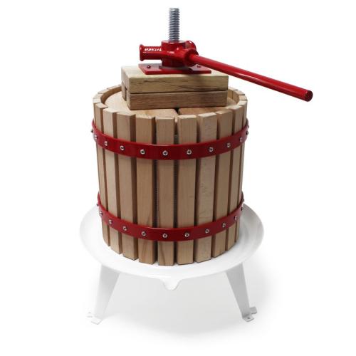 Fruktpress 30 liter med 3 matchande pressdukar