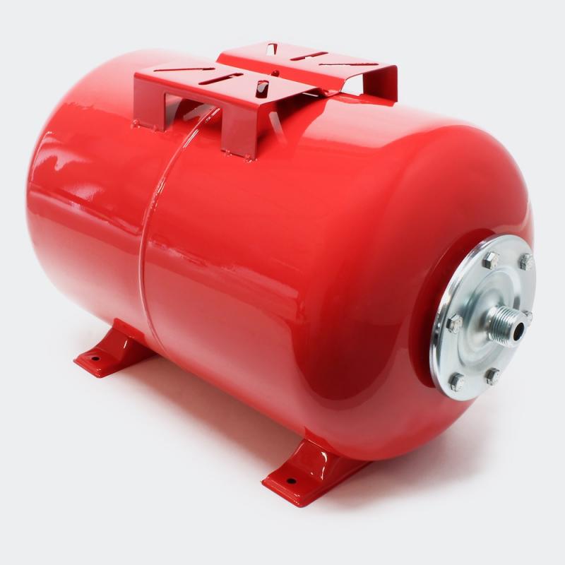 Hydropress tank 100L horisontell Röd EPDM -D