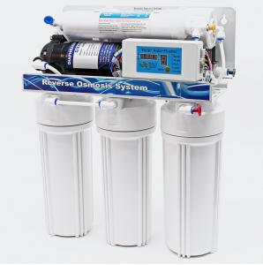 Omvänd osmos med styrning 190 L/dygn 5-stegs vattenfilter RO