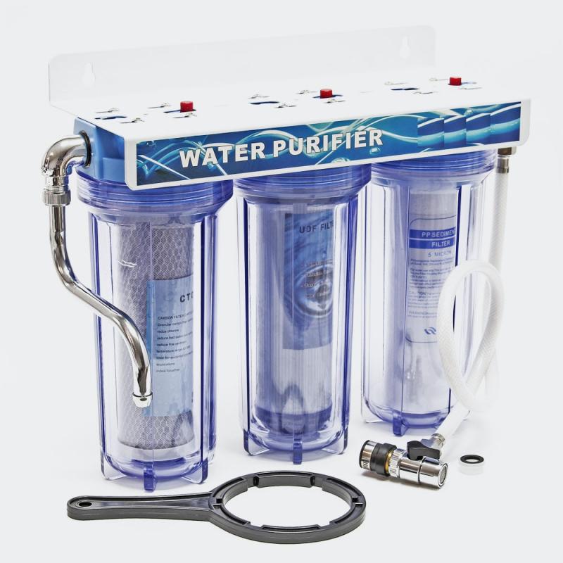 Dricksvattenfilter 3-stegs 3/4 tum (26,16 mm) 10"