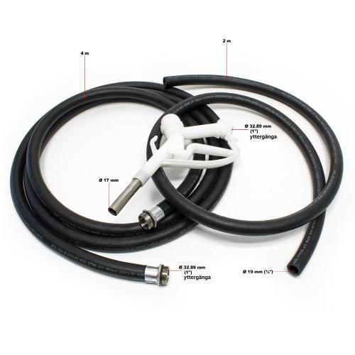 AdBlue® 230V pump KIT till IBC tank 40 L/min inkl bärplatta, AUS32 med manuell tankpistol