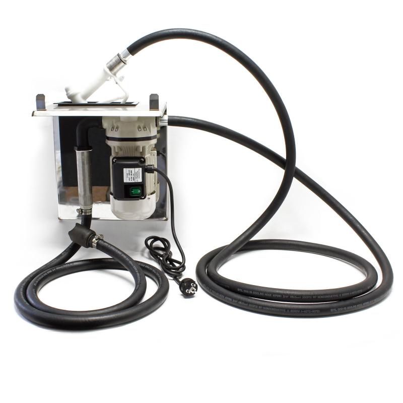 AdBlue® 230V pump KIT till IBC tank 40 L/min inkl bärplatta, AUS32 med manuell tankpistol