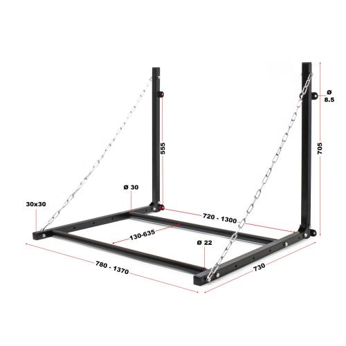 Däckställ väggmontering hopfällbart till 4 bildäck