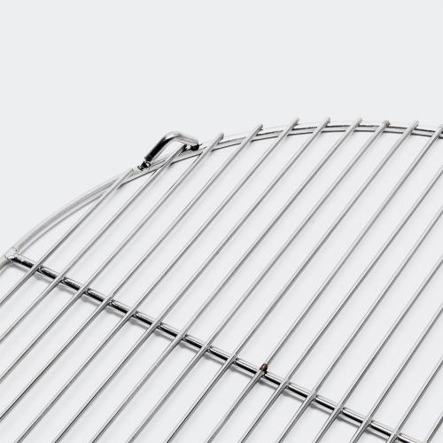 Rostfritt grillgaller, runt 80 cm