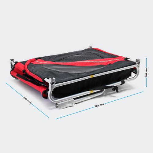 Cykelvagn för hund - hopfällbar - maxlast 40 kg