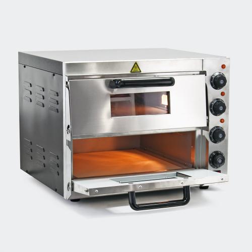Pizzaugn 3000W 2 våningar med pizzasten till stenugn-pizza
