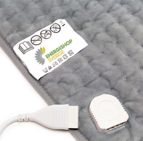 Värmekudde mjuk fleece 40 x 30 cm -3 temperaturnivåer