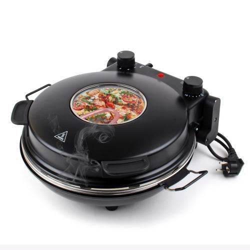 Pizzaugn med pizzasten Ø 32 cm och visningsfönster, max. 400°C