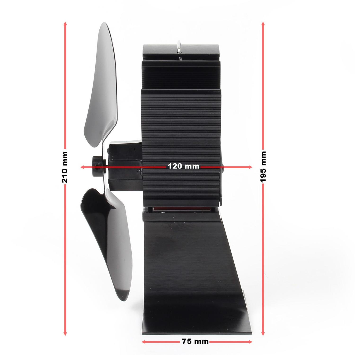 Kaminfläkt spisfläkt 70-350°C utan el