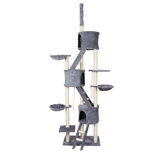 Katt klösträd med sisal 233-270 cm takhöjd