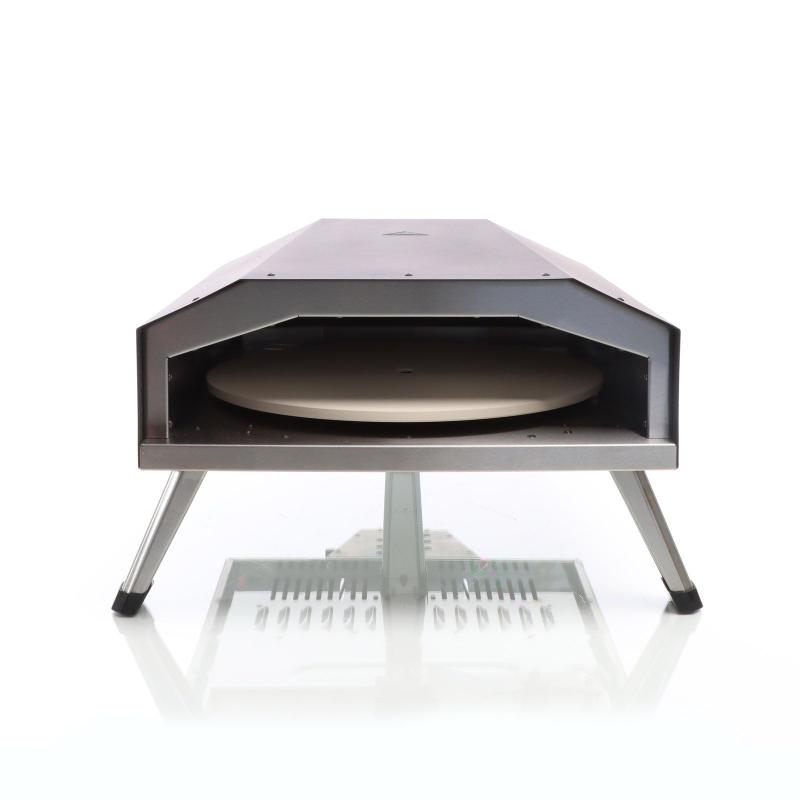 Pizzaugn gas med roterande funktion pizzasten Ø 330 mm för utomhusbruk