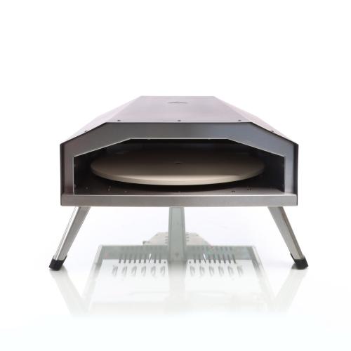 Pizzaugn gas med roterande funktion pizzasten Ø 330 mm för utomhusbruk