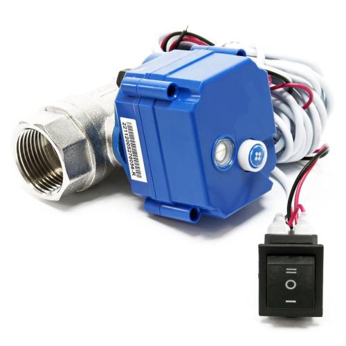 Elektrisk Kulventil motorventil 12V, 25 mm (1 tum) 5 meter kabel