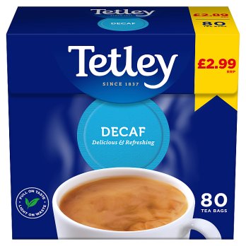 Tetley Decaf Tea 80s