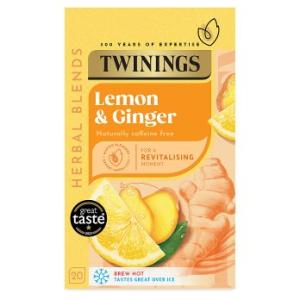 Twinings Herbal Blends Lemon & Ginger Tea 20s
