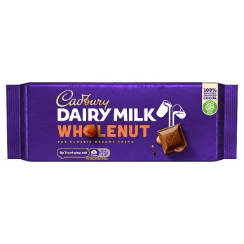 Cadbury Dairy Milk Whole Nut 180g