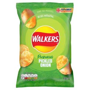 Walkers Pickled Onion Crisps 32.5g