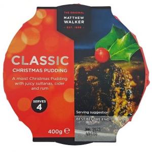 Matthew Walker Classic Christmas Pudding 400g