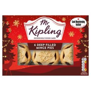 Mr Kipling Deep Filled Mince Pies 6pk