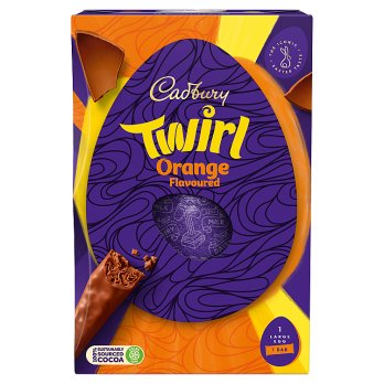 Cadbury Twirl Orange Easter Egg 198g