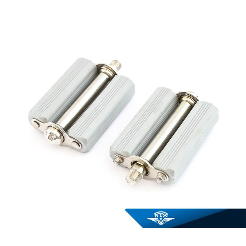 Pedaler klassiska grå 9/16" 1 par Universal