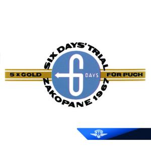 Framskärmsdekal 6-days Puch 1968