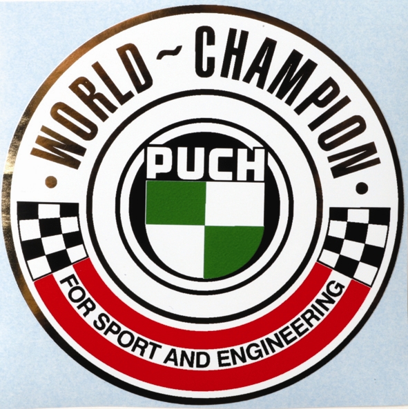 Tankdekal Puch World Champion 90.5mm