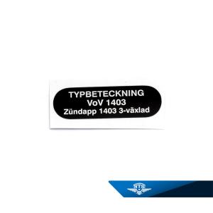 Typskylt Zündapp Sport Combinette