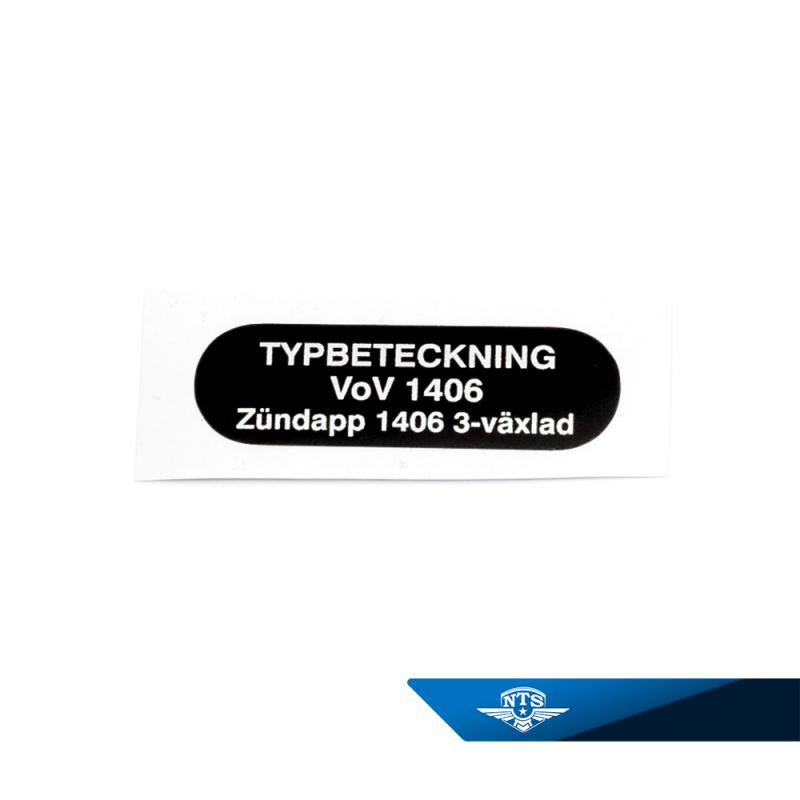 Typskylt Zündapp KS50 517