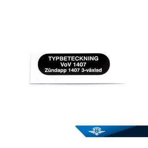 Typskylt Zündapp KS50 517