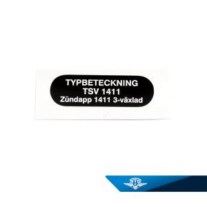 Typskylt Zündapp ZD30 Kompis