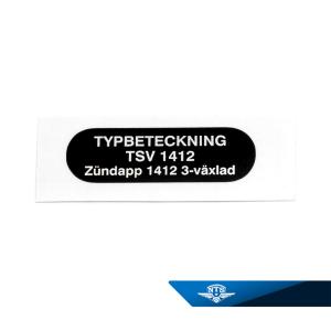 Typskylt Zündapp KS50 Sport/529