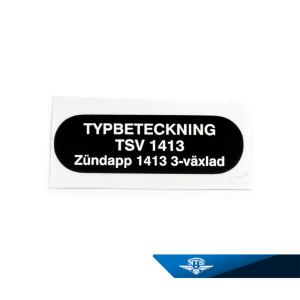 Typskylt Zündapp KS50 Super Sport/529