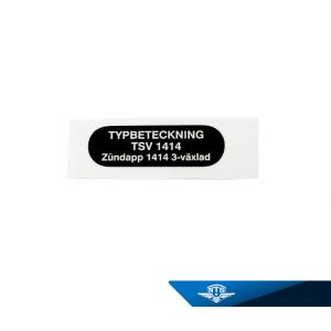 Typskylt Zündapp CS50