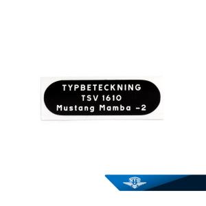 Typskylt Mustang Mamba-2