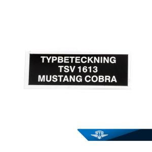 Typskylt Mustang Cobra