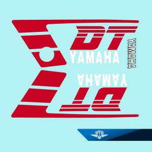 Dekalsats Yamaha DT50MX Vit/Röd