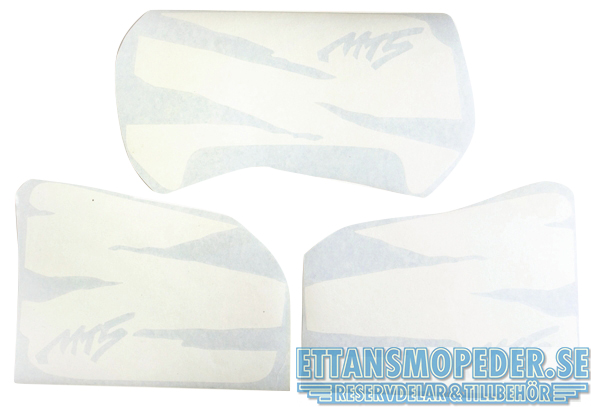 Kåpdekalsats Honda MT vita