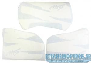 Kåpdekalsats Honda MT vita