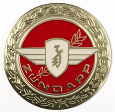 Tankemblem rund Zundapp röd -74