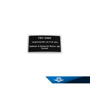 Typskylt Yamaha FS1-S/Typ 381