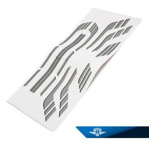 Stripedekalsats Zundapp KS50/529 Grå/svart