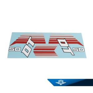 Dekalsats Yamaha DT50MX Svart 83-85