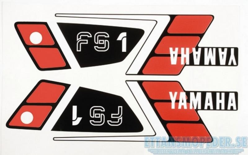 Dekalsats svart Yamaha FS1 89-