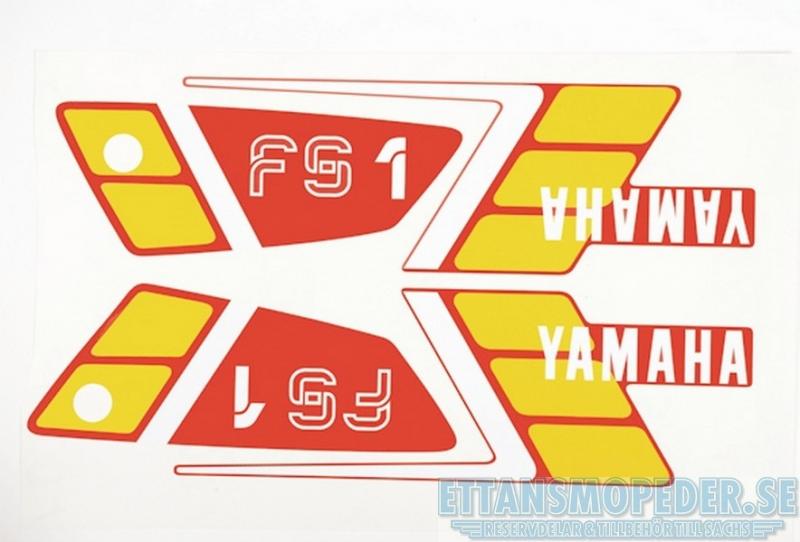 Dekalsats röd Yamaha FS1 89-