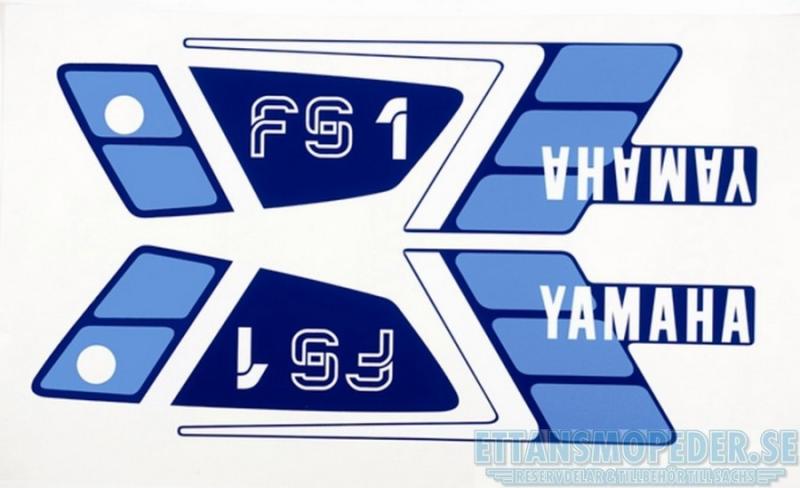 Dekalsats blå Yamaha FS1 89-