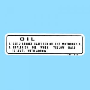 Dekal oljepåfyllning Honda MT/MB