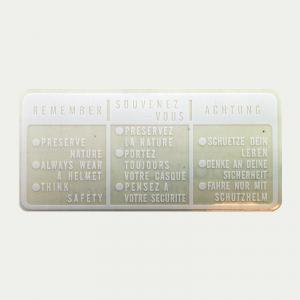 Dekal köranvisning vit Honda MT/MB