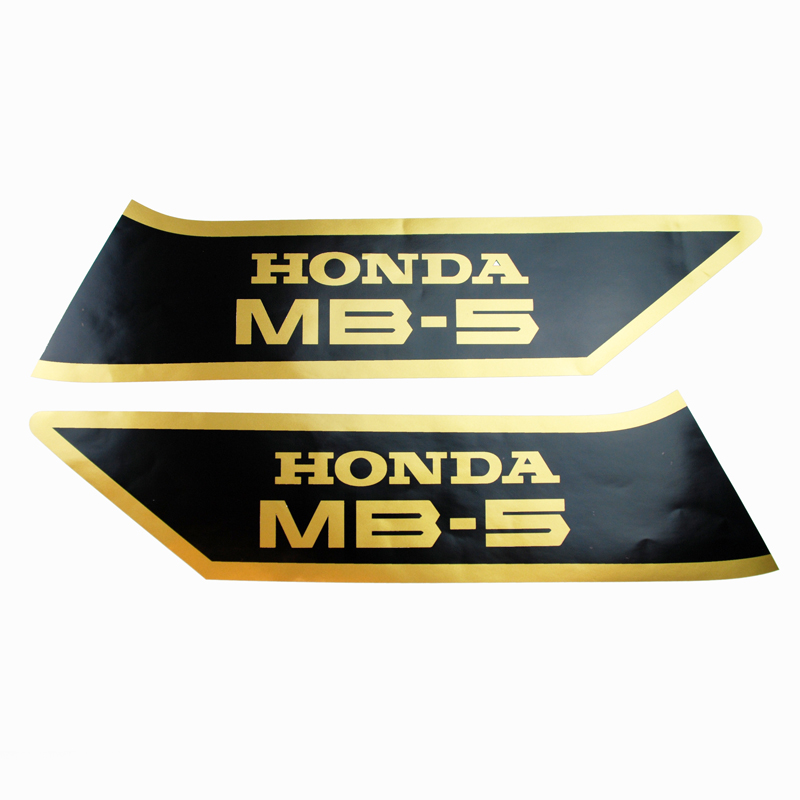 Tankdekalsats svart/guld Honda MB50