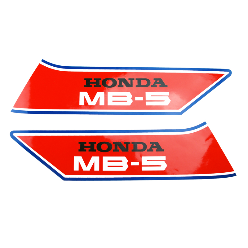 Tankdekalsats röd/vit Honda MB50